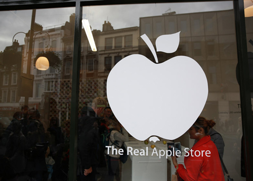 Une boutique à l’effigie des Apple Stores qui ne vend que des pommes